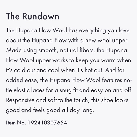 🦅HOKA ONE ONE Hupana Flow Wool Women’s Sneaker w Speed Laces Size 9 EUC - Picture 11 of 15